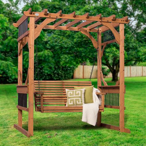 Cedar Pergola Swing - Patio Products | Backyard Discovery