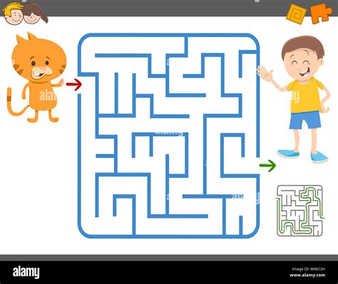 maze game for children Stock Photo - Alamy