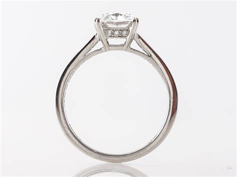 2 Carat Cushion Cut Diamond Engagement Ring in Platinum - Filigree Jewelers