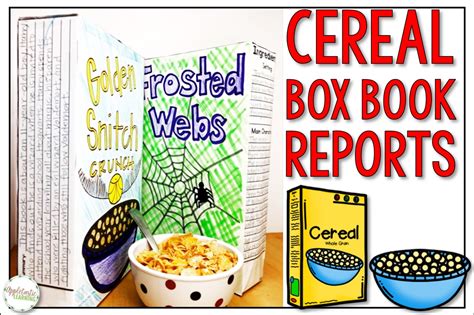 Cereal Box Book Reports - A Fun Alternative! - Appletastic Learning