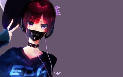 Cute Mask Girl Anime Wallpapers - Wallpaper Cave