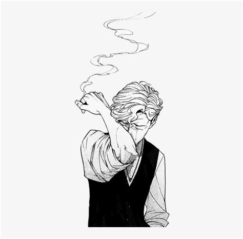 Smoke Boy Man Manga Sad Draw Blackandwhite - Sad Draw Transparent PNG - 325x727 - Free Download ...