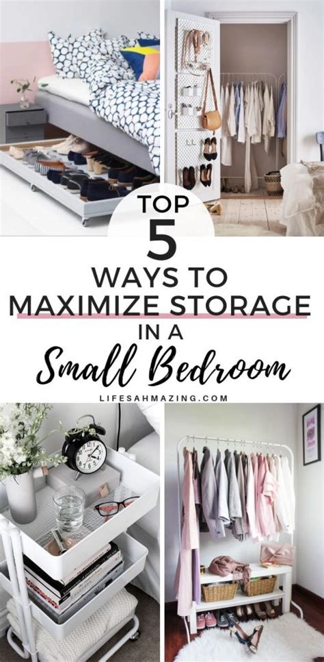 Easy Storage Ideas For Small Bedrooms | Dandk Organizer