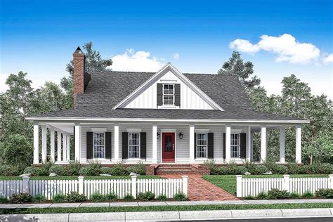 3 Bed Country House Plan With Full Wraparound Porch - 51748HZ | Architectural Designs - House Plans