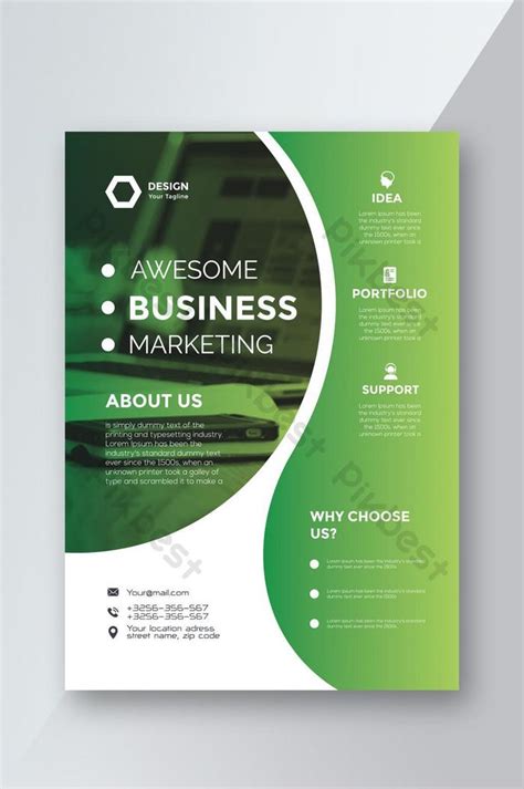 Professional Gradient Business Marketing Flyer Design Template | AI Free Download - Pikbest