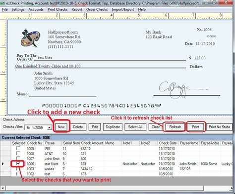 How to Print Checks on Blank Stock