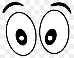 Look At Eyes White Clip Art - Eyes Cartoon Black And White - Free Transparent PNG Clipart Images ...