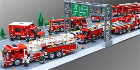 Lego Fire Task Force 3 | Lego fire, Lego city fire truck, Lego city fire