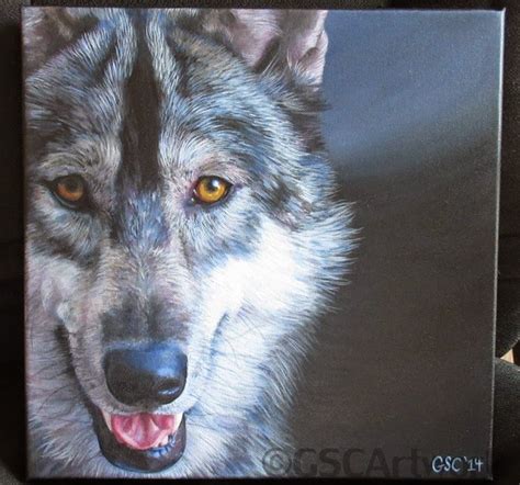 Acrylic Wolf Painting at PaintingValley.com | Explore collection of Acrylic Wolf Painting