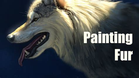 How to Paint Fur - 2 Hour Lesson - Wolf Portrait - YouTube