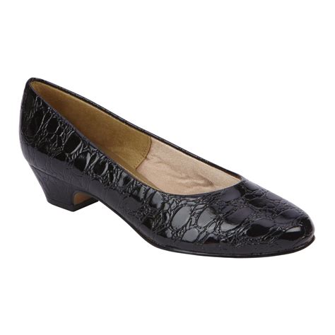 Soft Style by Hush Puppies Women's Comfort Dress Pump Shoe Angel II - Black - Wide Width Available