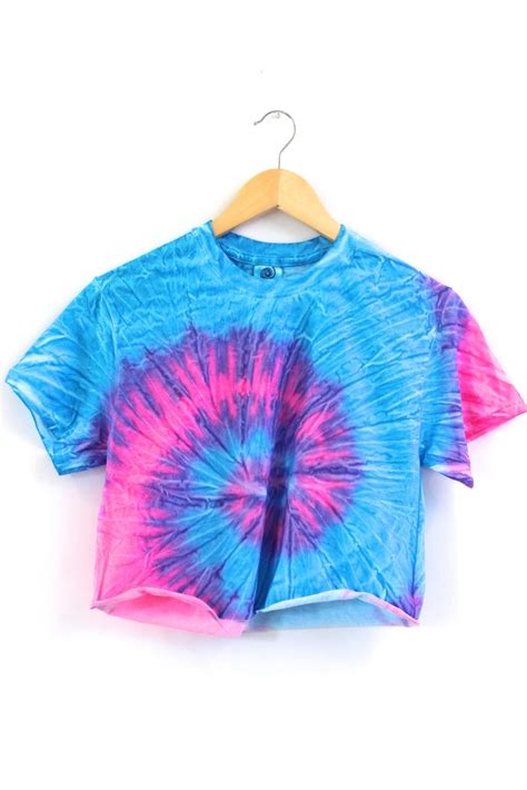 Paradise Neon Tie-Dye Cropped Tee Cute Tie Dye Shirts, Cut Up Shirts, Tie Dye Outfits, Girly ...