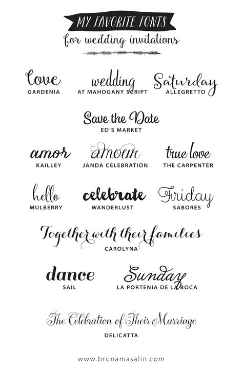 Nice Fonts For Wedding Invitations - invitationpiper78