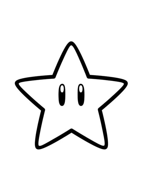 Mario Star Coloring Pages - Coloring Home