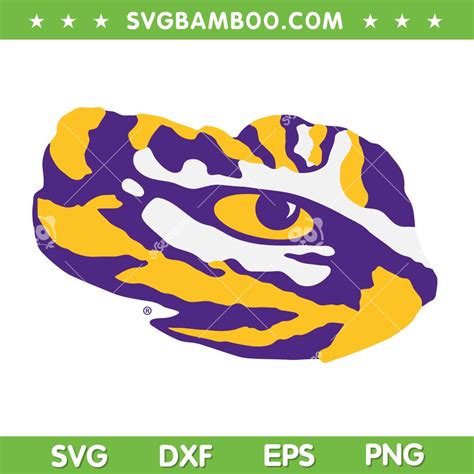 LSU Tigers Eye Logo SVG PNG