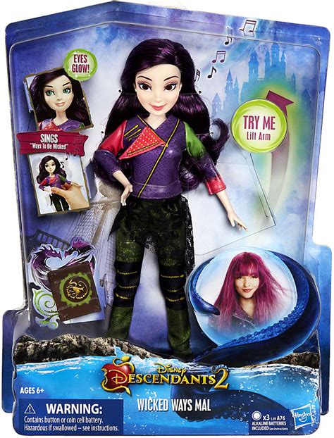 Disney Descendants Wicked Ways Mal Fashion Doll Hasbro Toys - ToyWiz