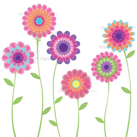 Flowers in spring clipart - Clipground