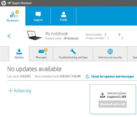 How to use HP Support Assistant to update drivers and firmware