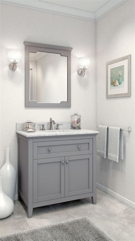 Awasome Small Bathroom Ideas With Gray Vanity 2022