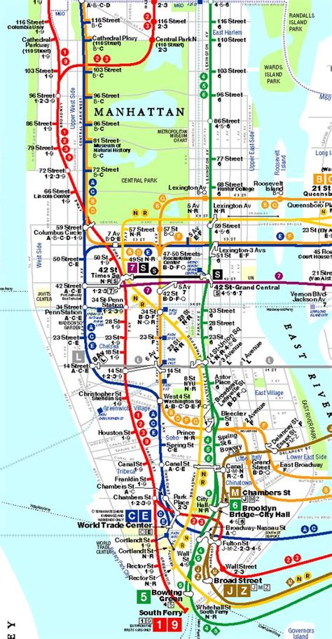 Printable Nyc Subway Map ~ AFP CV