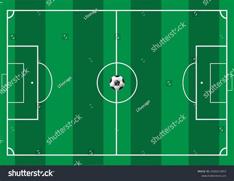 Top View Soccer Pitch Background Vector Stock Vector (Royalty Free) 2226213657 | Shutterstock