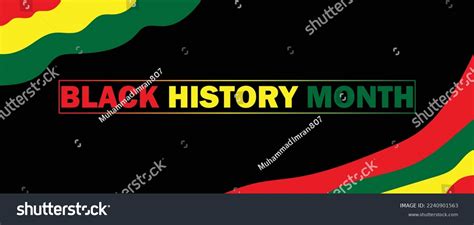 Black History Month 2023 Banner February Stock Vector (Royalty Free) 2240901563 | Shutterstock