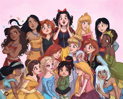 Ralph Breaks The Internet - Princesses by Athena-av on @DeviantArt | All disney princesses ...