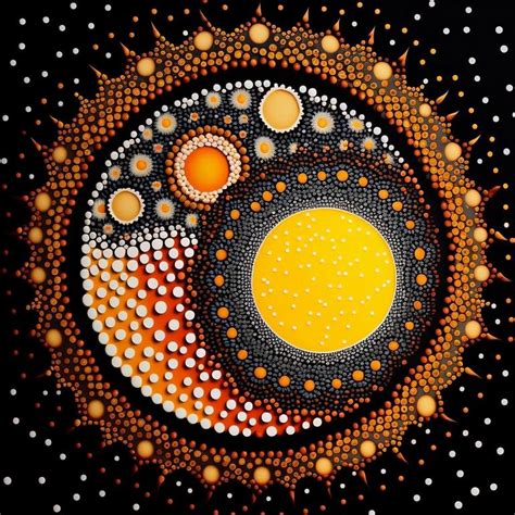 Aboriginal Dot Painting Digital by Jonathan Rudman | Saatchi Art