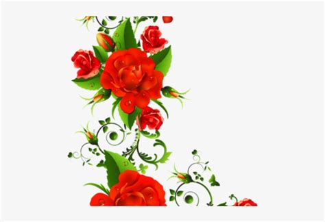 Flower Border Vector Clipart Free | Best Flower Site