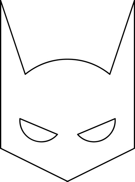 Batman Mask Coloring Page at GetColorings.com | Free printable colorings pages to print and color