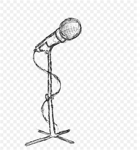 Microphone Drawing Painting, PNG, 600x900px, Microphone, Art, Black And White, Body Jewelry ...