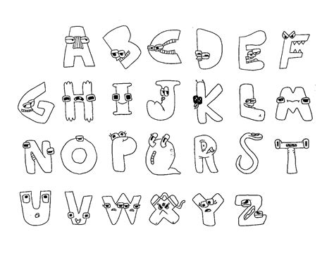 Russian Alphabet Coloring Pages