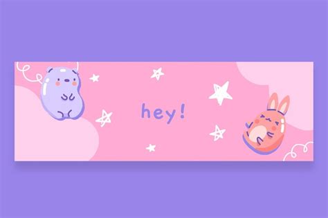 Free Vector | Cute pastel animal twitter header