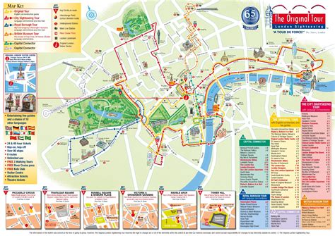 London Attractions Map | FREE PDF Tourist City Tours Map London 2024