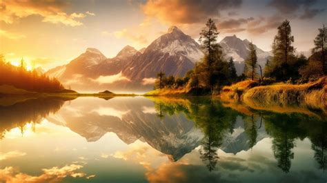 Seelandschaft Natur Landschaft Hd, Top Ten Der Schönsten Bilder, Oben, Zehn Hintergrund, Foto ...