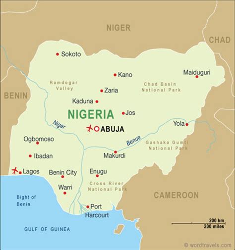 Lagos Map - Nigeria