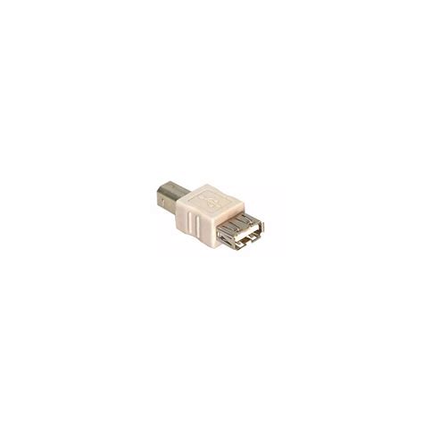 USB adapter from type A female plug to type B male plug