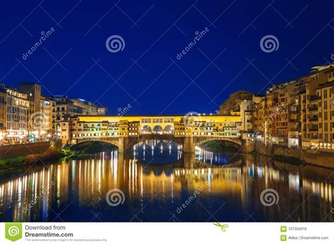 View of Ponte Vecchio at Night. Florence Stock Photo - Image of european, firenze: 107334016