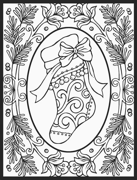 Shoe Ornament Christmas Coloring Pages