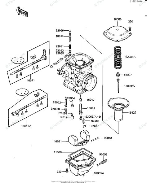 Kawasaki Motorcycle 1984 OEM Parts Diagram for Carburetor, Parts | Partzilla.com