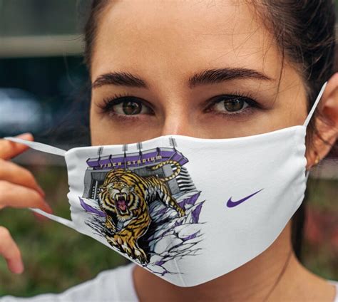 LSU Variant 1 Sublimation Face Mask | Etsy