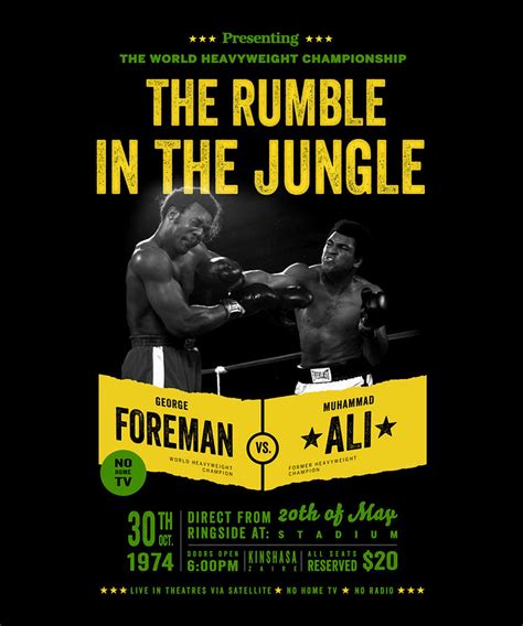 Ali vs Foreman Rumble in the Jungle Poster Painting by Ross Wood - Pixels