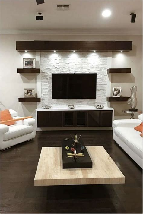 35+ tv wall decorations for your dream house that must love (1 (With images) | Living room decor ...