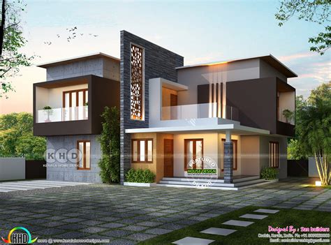 Awesome ultra modern contemporary house 2356 sq-ft - Kerala Home Design and Floor Plans - 9K ...