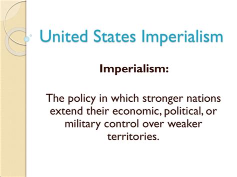 United States Imperialism