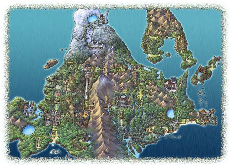 Sinnoh Region Map Art - Pokémon Diamond and Pearl Art Gallery