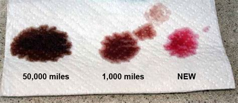 Transmission Fluid Color Chart (What the 5 Colors Mean)