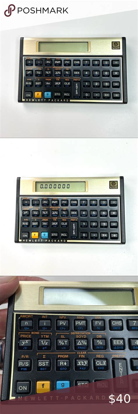 1982 Hewlett-Packard HP-12C Financial Calculator with Manual Hp 12c, Hewlett Packard, Calculator ...