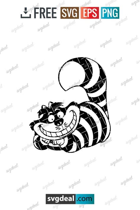 Free Cheshire Cat Svg - SVGDeal.com