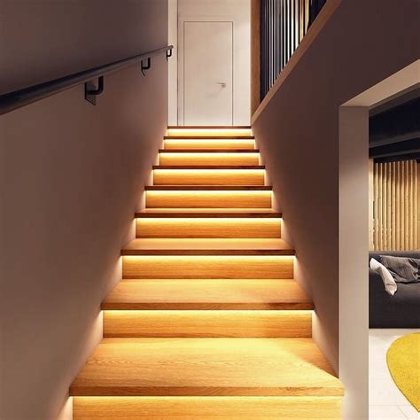 Intelligent LED Motion Sensor LED Sensor Stair Strips Light Human Body Induction Motion Sensor ...